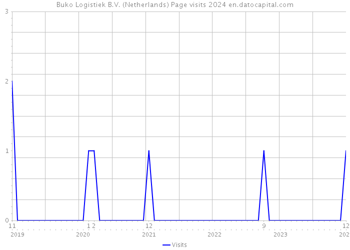 Buko Logistiek B.V. (Netherlands) Page visits 2024 