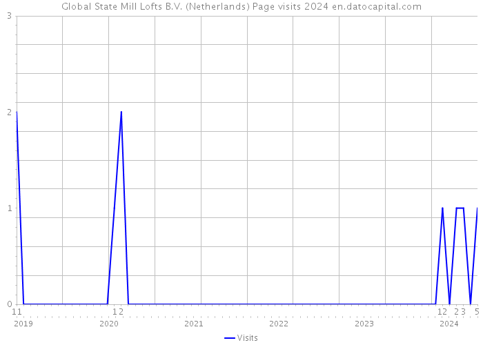 Global State Mill Lofts B.V. (Netherlands) Page visits 2024 