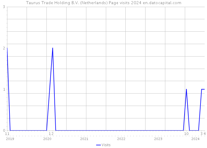 Taurus Trade Holding B.V. (Netherlands) Page visits 2024 