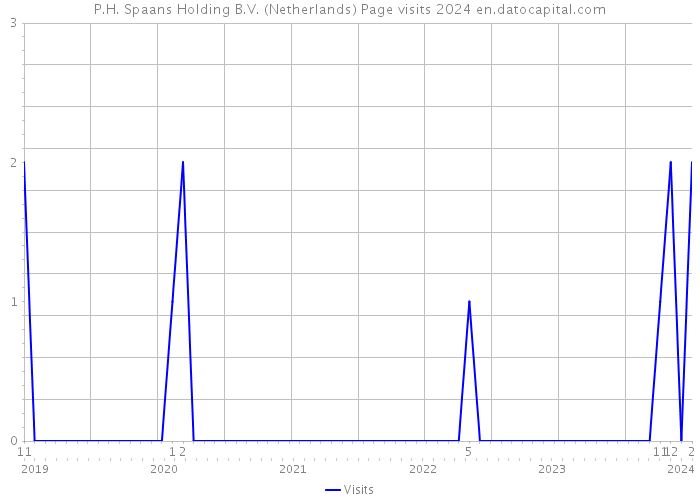 P.H. Spaans Holding B.V. (Netherlands) Page visits 2024 