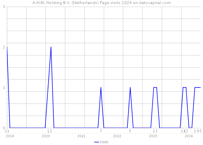 A.H.M. Holding B.V. (Netherlands) Page visits 2024 