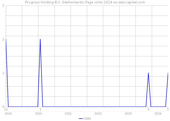 Progress Holding B.V. (Netherlands) Page visits 2024 