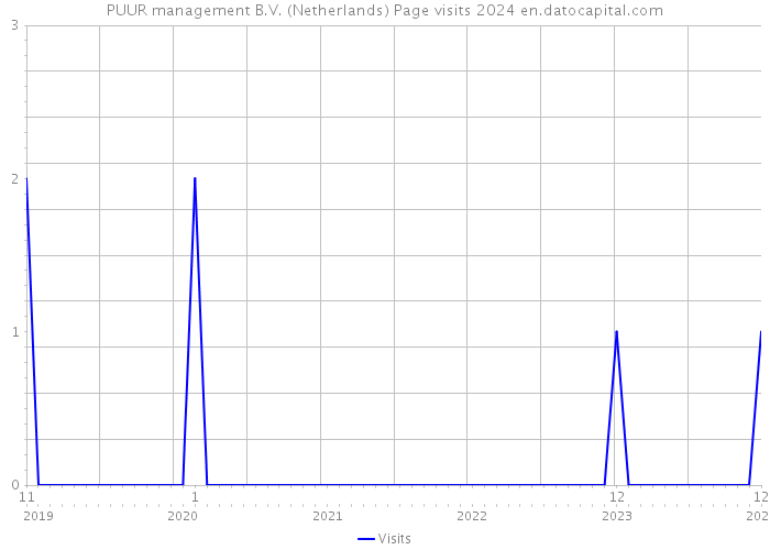 PUUR management B.V. (Netherlands) Page visits 2024 