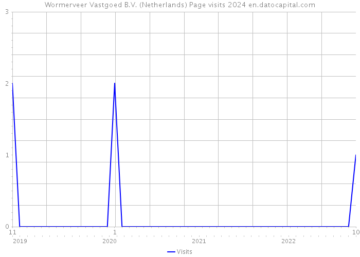 Wormerveer Vastgoed B.V. (Netherlands) Page visits 2024 