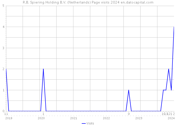 R.B. Spiering Holding B.V. (Netherlands) Page visits 2024 