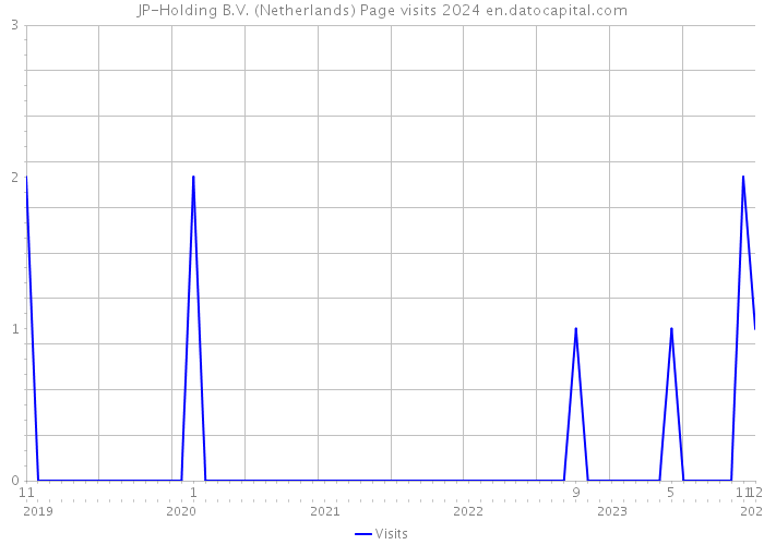 JP-Holding B.V. (Netherlands) Page visits 2024 