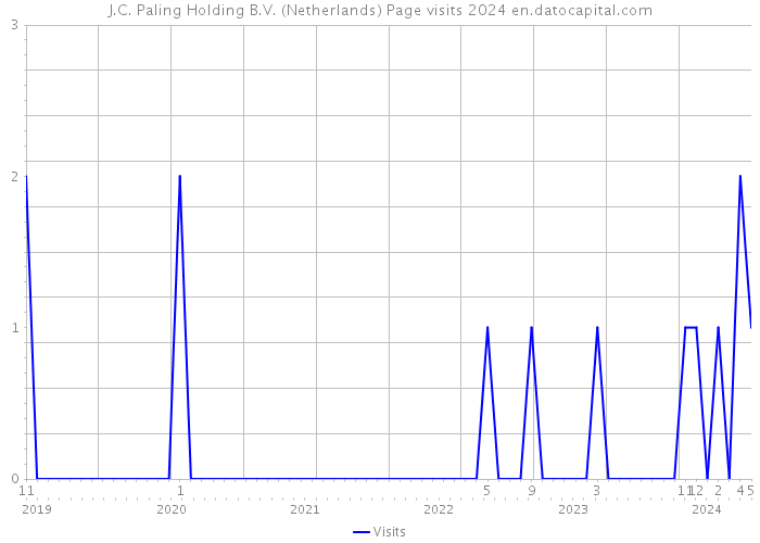 J.C. Paling Holding B.V. (Netherlands) Page visits 2024 