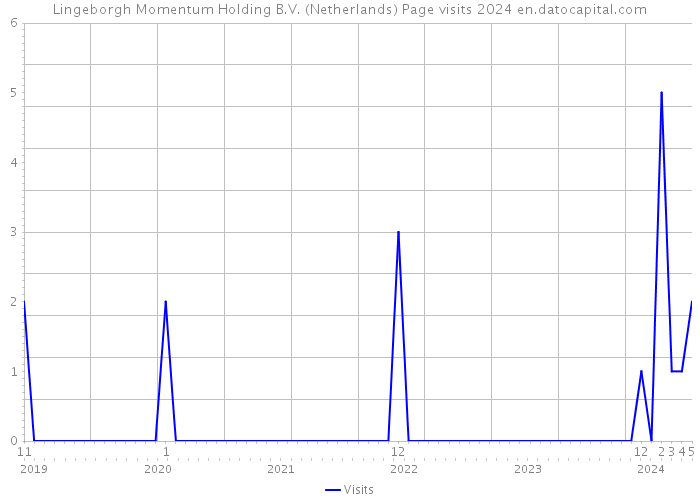 Lingeborgh Momentum Holding B.V. (Netherlands) Page visits 2024 