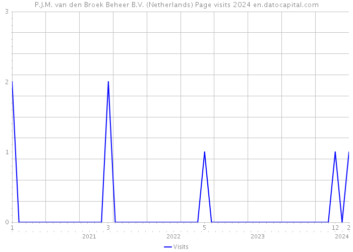 P.J.M. van den Broek Beheer B.V. (Netherlands) Page visits 2024 