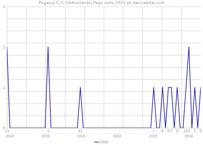 Pegasus C.V. (Netherlands) Page visits 2024 
