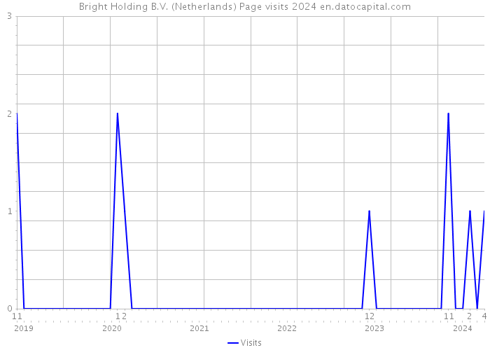 Bright Holding B.V. (Netherlands) Page visits 2024 