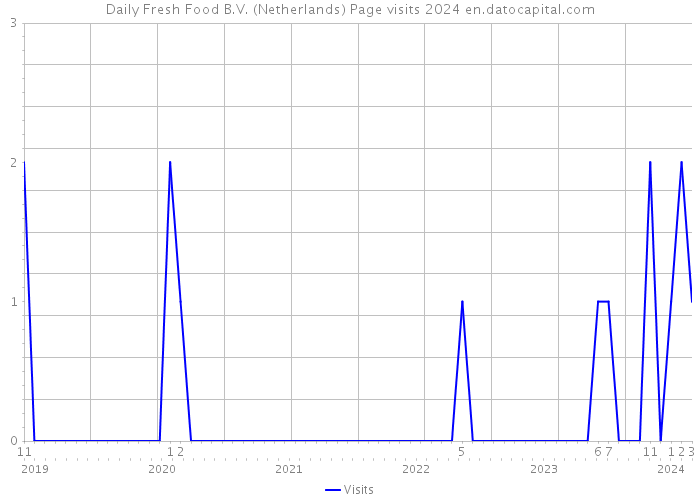 Daily Fresh Food B.V. (Netherlands) Page visits 2024 