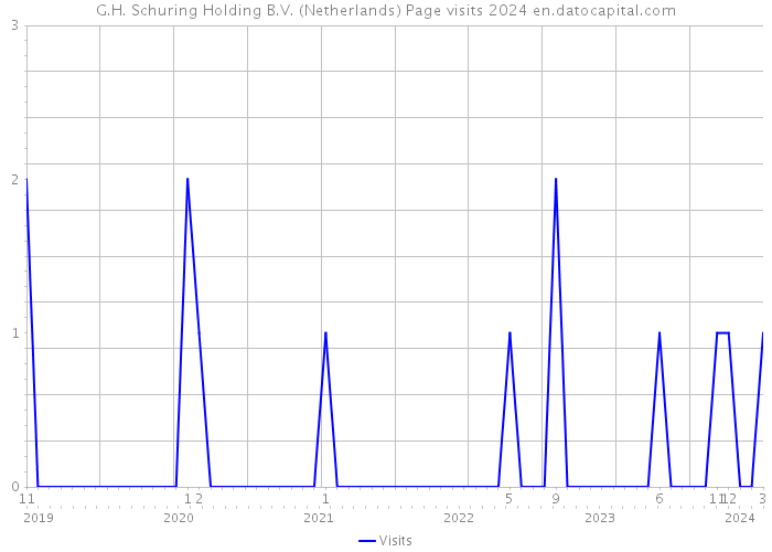 G.H. Schuring Holding B.V. (Netherlands) Page visits 2024 