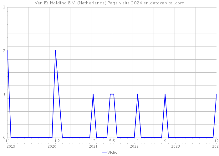 Van Es Holding B.V. (Netherlands) Page visits 2024 