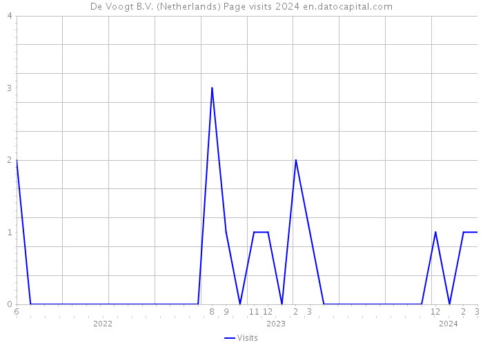 De Voogt B.V. (Netherlands) Page visits 2024 