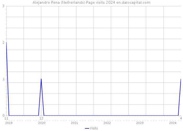 Alejandro Pena (Netherlands) Page visits 2024 