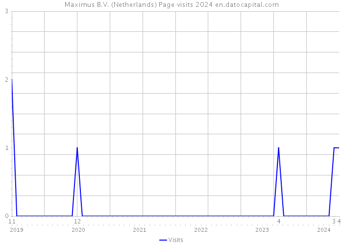 Maximus B.V. (Netherlands) Page visits 2024 