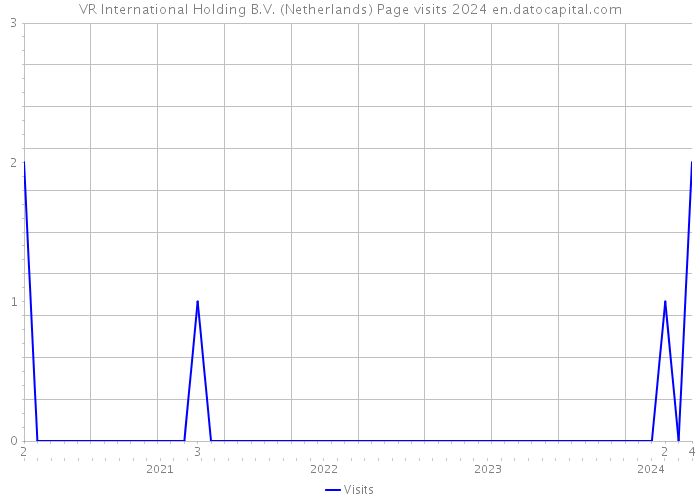 VR International Holding B.V. (Netherlands) Page visits 2024 