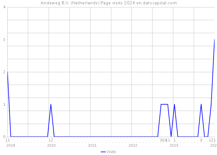 Andeweg B.V. (Netherlands) Page visits 2024 
