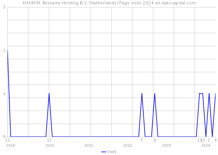 H.H.M.M. Bessems Holding B.V. (Netherlands) Page visits 2024 