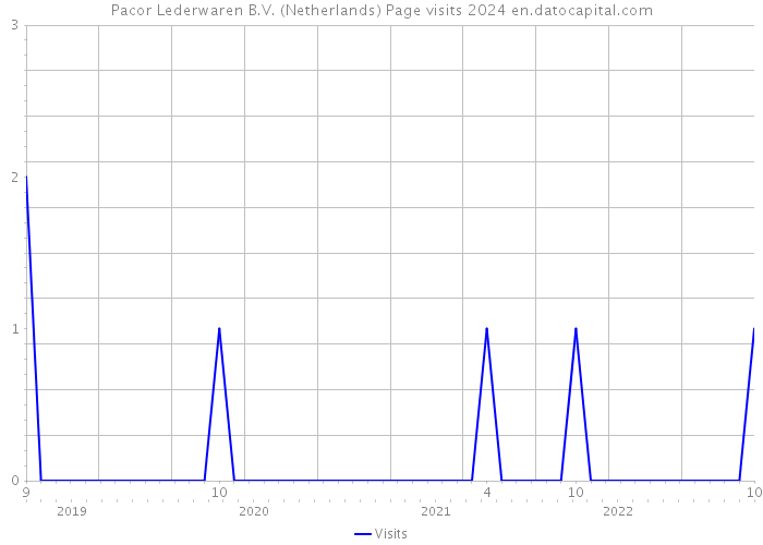 Pacor Lederwaren B.V. (Netherlands) Page visits 2024 