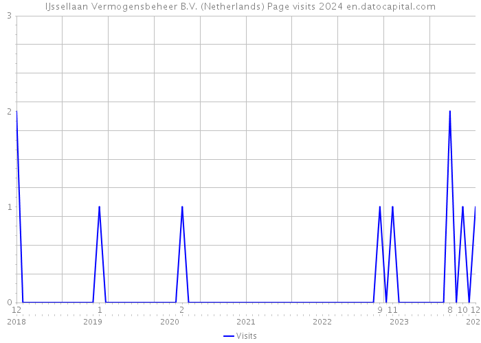 IJssellaan Vermogensbeheer B.V. (Netherlands) Page visits 2024 