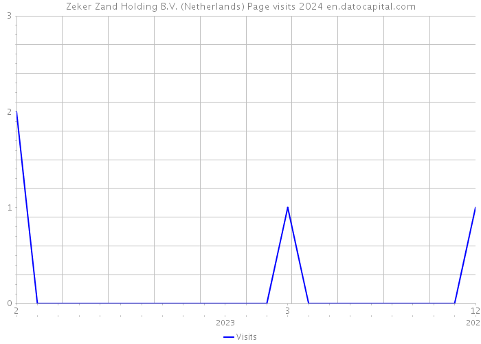 Zeker Zand Holding B.V. (Netherlands) Page visits 2024 