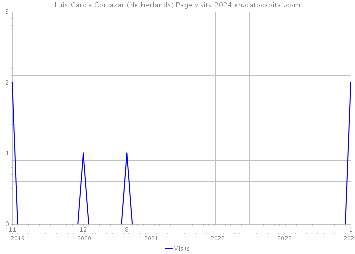 Luis Garcia Cortazar (Netherlands) Page visits 2024 