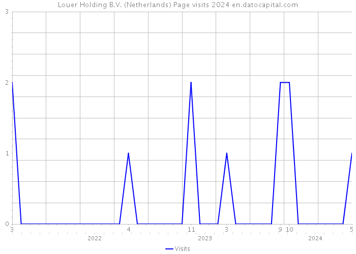 Louer Holding B.V. (Netherlands) Page visits 2024 