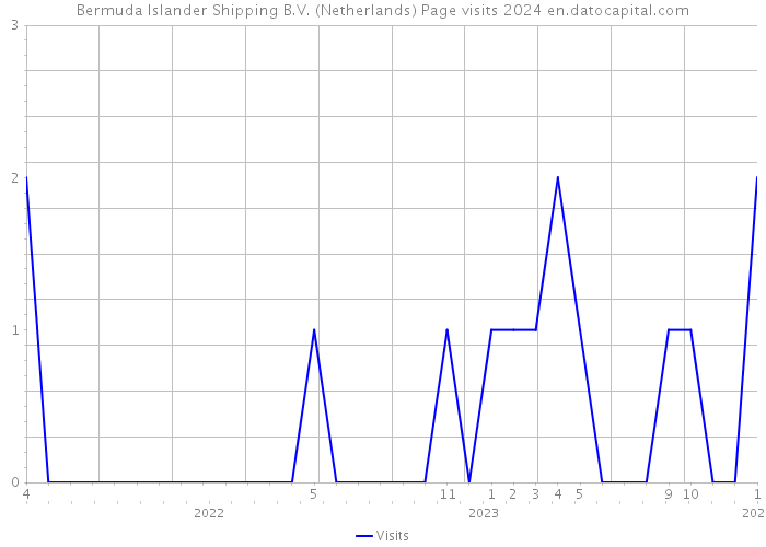 Bermuda Islander Shipping B.V. (Netherlands) Page visits 2024 
