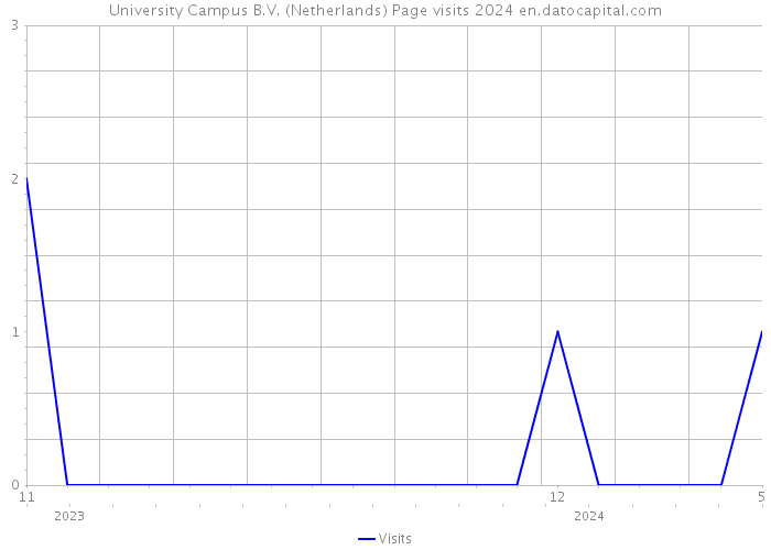 University Campus B.V. (Netherlands) Page visits 2024 
