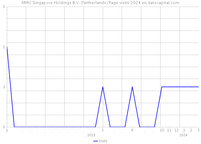MMC Singapore Holdings B.V. (Netherlands) Page visits 2024 