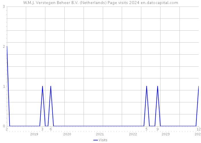 W.M.J. Verstegen Beheer B.V. (Netherlands) Page visits 2024 