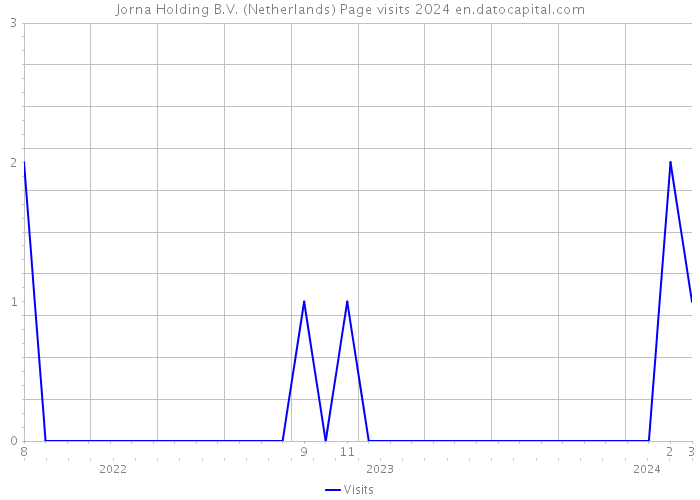 Jorna Holding B.V. (Netherlands) Page visits 2024 
