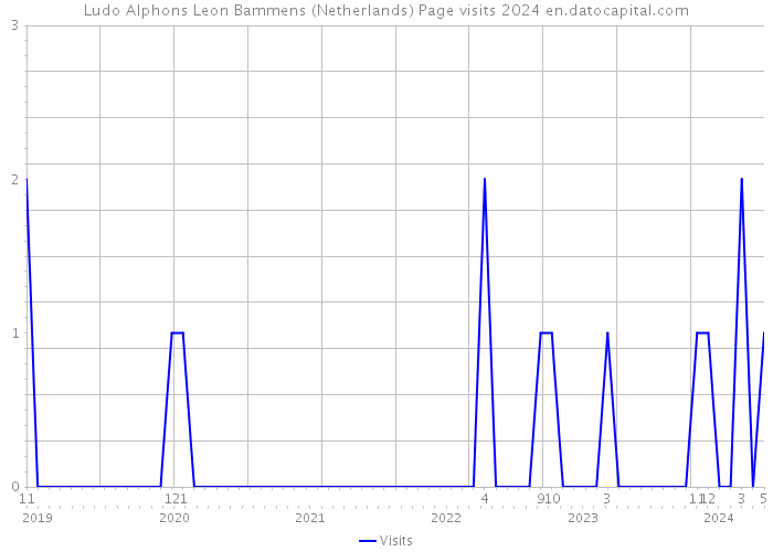 Ludo Alphons Leon Bammens (Netherlands) Page visits 2024 