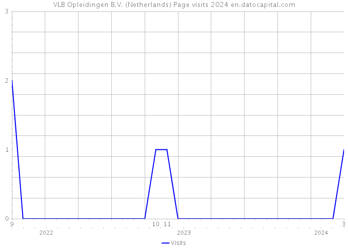 VLB Opleidingen B.V. (Netherlands) Page visits 2024 