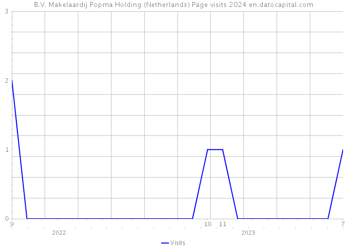 B.V. Makelaardij Popma Holding (Netherlands) Page visits 2024 