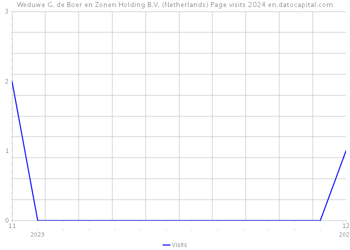Weduwe G. de Boer en Zonen Holding B.V. (Netherlands) Page visits 2024 