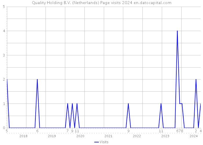 Quality Holding B.V. (Netherlands) Page visits 2024 