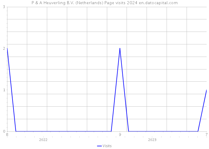 P & A Heuverling B.V. (Netherlands) Page visits 2024 