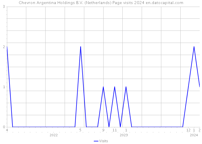 Chevron Argentina Holdings B.V. (Netherlands) Page visits 2024 