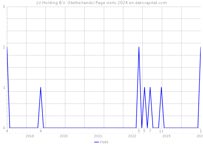 LV Holding B.V. (Netherlands) Page visits 2024 