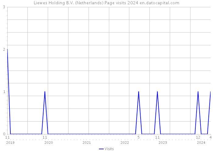 Liewes Holding B.V. (Netherlands) Page visits 2024 