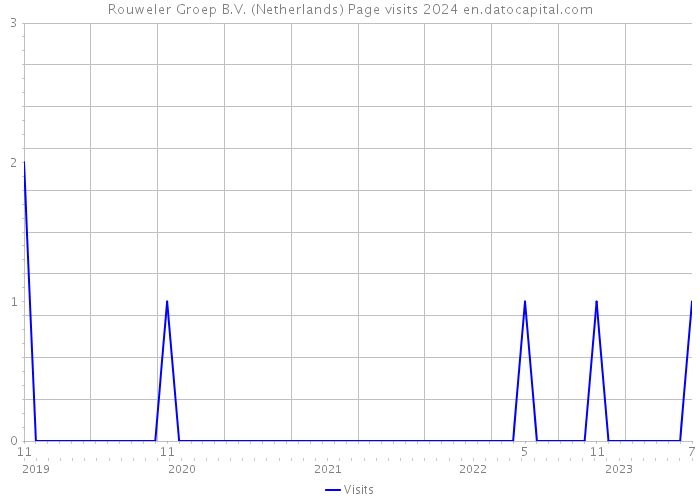 Rouweler Groep B.V. (Netherlands) Page visits 2024 