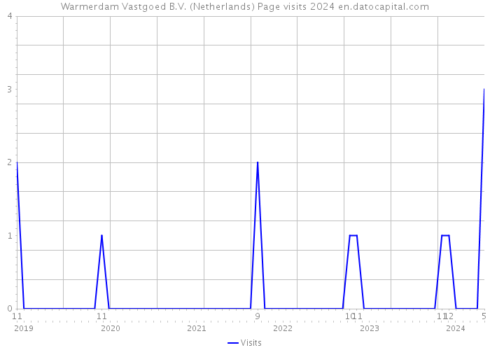 Warmerdam Vastgoed B.V. (Netherlands) Page visits 2024 