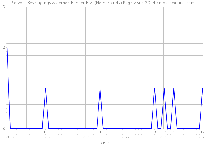 Platvoet Beveiligingssystemen Beheer B.V. (Netherlands) Page visits 2024 