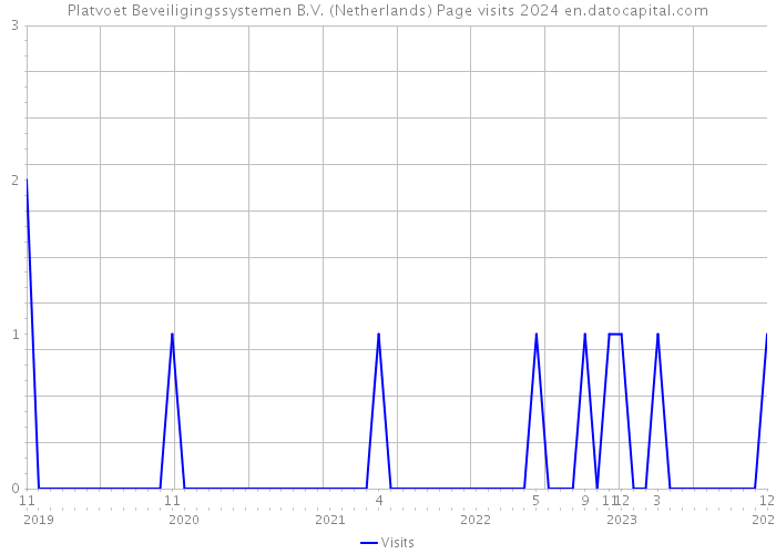 Platvoet Beveiligingssystemen B.V. (Netherlands) Page visits 2024 