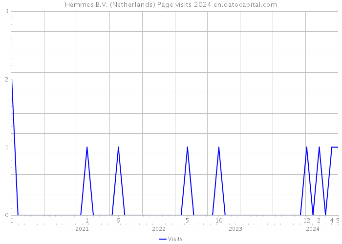 Hemmes B.V. (Netherlands) Page visits 2024 