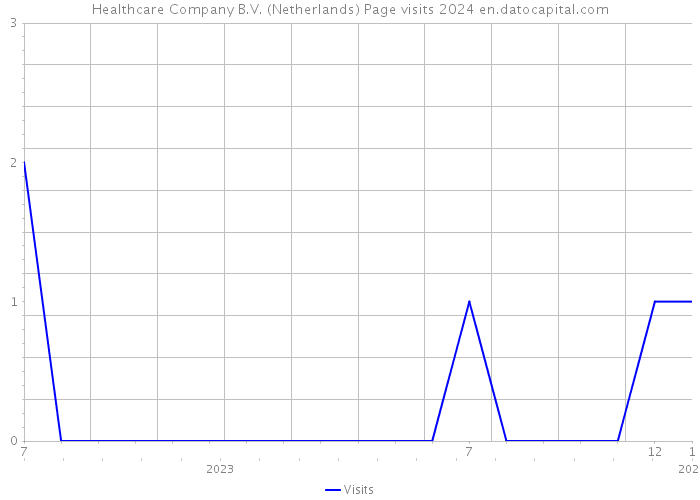 Healthcare Company B.V. (Netherlands) Page visits 2024 