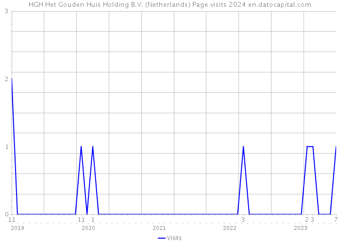 HGH Het Gouden Huis Holding B.V. (Netherlands) Page visits 2024 